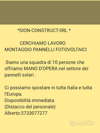 Impianti pannelli solari