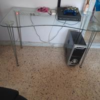 scrivania in vetro