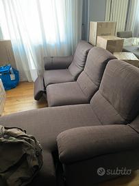 Divano 3 posti chaise longue