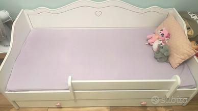 Letto per bambina 80x160 con materasso + telaio