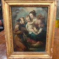 Dipinto su rame Madonna con Bambino
