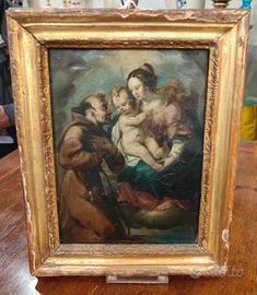 Dipinto su rame Madonna con Bambino