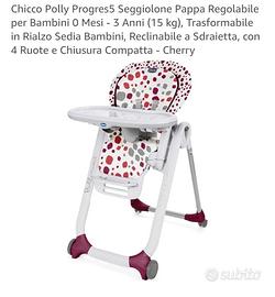 Seggiolone bimbo pappa regolabile 