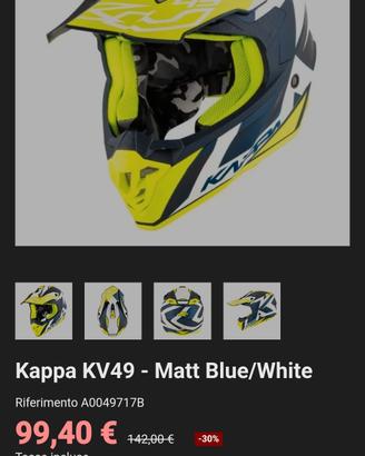 casco Kappa kv49 matt blue/white