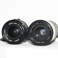 CANON FD 100-200 MM 5,6 + 24MM 2,8