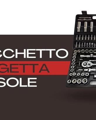Chiavi a cricchetto e bussole set chiavi da 108 pz