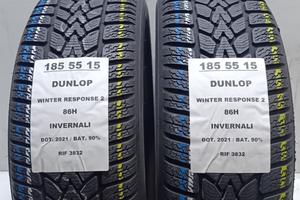 2 GOMME 185 55 15 DUNLOP INV RIF3832