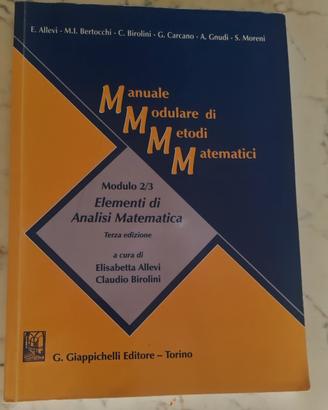 Manuale Modulare di Metodi Matematici - Modulo 2/3