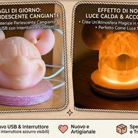 luce led notturna Minnie Rosa perlato iridescente 