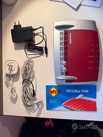 Fritz!Box 7490 Modem Fibra Adsl WiFi Dualband AC