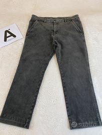 Pantalone velluto a righe uomo colore nero