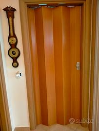 porta a soffietto con serratura 