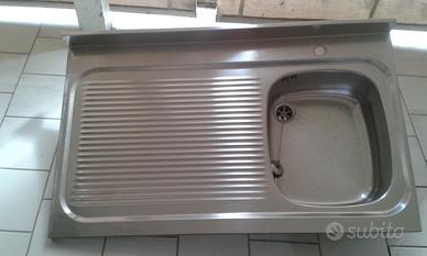 Lavello da appoggio in acciaio inox