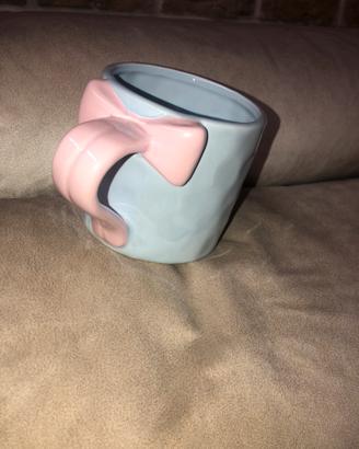 Tazza con fiocco rosa