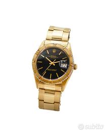 Rolex Datejust Turn-O-Graph Black Gilt Dial