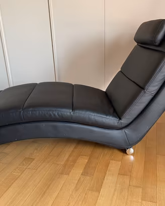 Chaise longue / poltrona relax Tomasucci – nera