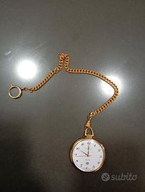 orologio da taschino placcato in oro