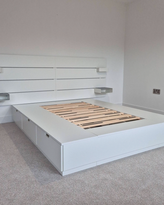 Letto Ikea NORDLI 160x200 Con Testiera Smontato