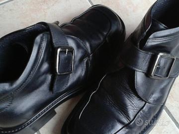 Scarpe classiche uomo n.43 in pelle con fibbia