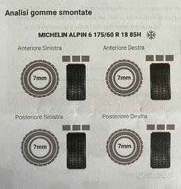 4 Pneumatici invernali Michelin Alpin 6 175/60 R18