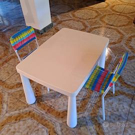 Tavolo bimbi Mammuth e sedie bimbi Fargglad Ikea