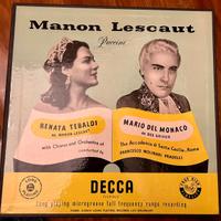 LP Puccini - Manon Lescaut. Tebaldi, del Monaco