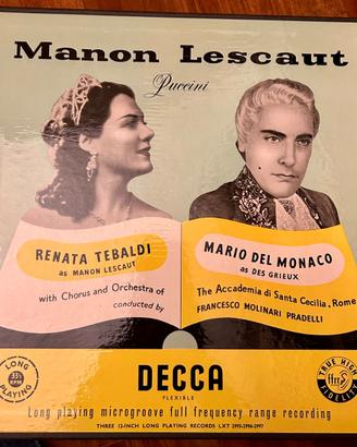 LP Puccini - Manon Lescaut. Tebaldi, del Monaco