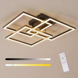 Lampada da Soffitto LED 40W 4500LM  Nero Quadrato
