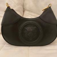 Borsa a mezza luna in pelle nera Just Cavalli