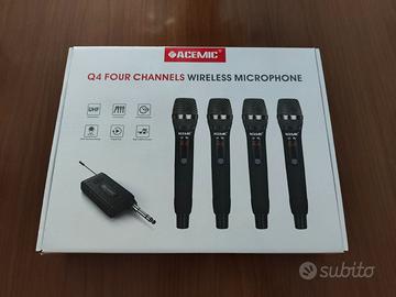 Sistema di Microfoni Wireless Acemic - 4 Microfoni