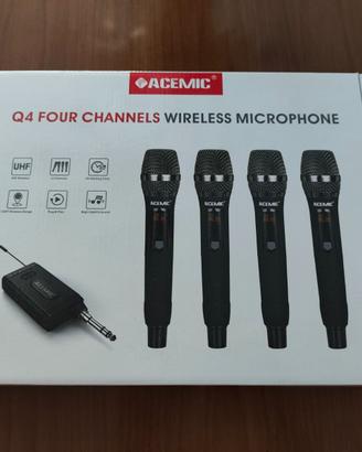 Sistema di Microfoni Wireless Acemic - 4 Microfoni