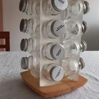 Portaspezie girevole in legno