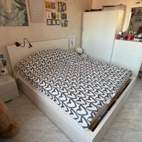Letto matrimoniale con cassetti