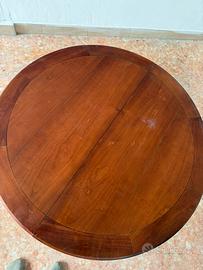 Tavolo rotondo allungabile legno massello 1.20 dia