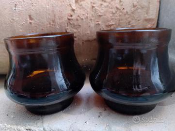 2 bicchieri degustazione amaro Bairo vintage anni'