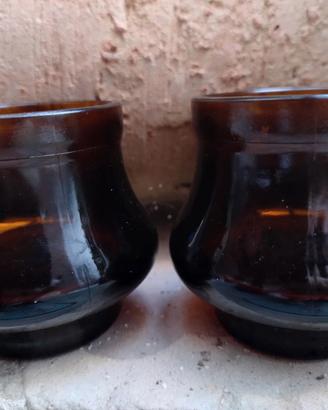 2 bicchieri degustazione amaro Bairo vintage anni'