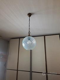 Lampadario in vetro di Murano anni 70