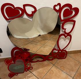 Specchio con porta foto fatti a mano