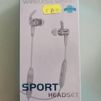 AURICOLARE BLUETOOTH SPORT BIANCO