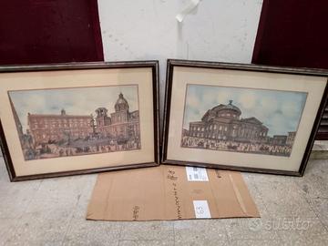 Coppia quadri stampe d'autore Palermo