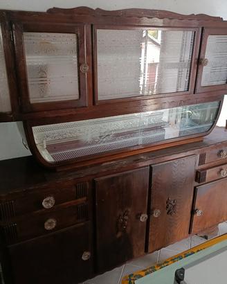 Credenza in legno massiccio smontabile in 3 pezzi