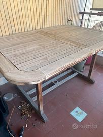 Tavolo teak da esterno