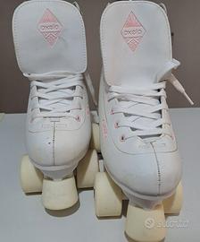 Pattini a rotelle 37, protezioni, borsa porta patt