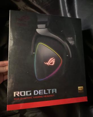 Cuffie Asus Rog Delta + Mouse Asus Rog Gladius II