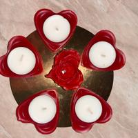 Porta candela a forma di cuore
