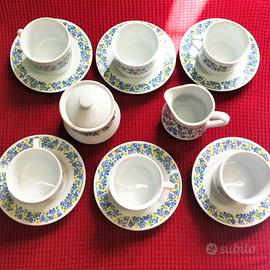 VINTAGE '80 NAJ OLEARI Servizio tè/caffè 6 Persone