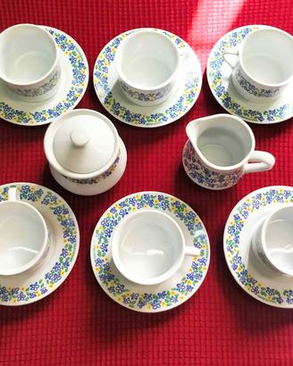 VINTAGE '80 NAJ OLEARI Servizio tè/caffè 6 Persone