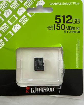 KINGSTON MicroSD 512Gb V30 A1 up to 150Mb/s