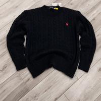 Maglione Polo Ralph Lauren nero e rosso - Taglia S