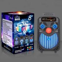 Cassa bluetooth portatile karaoke 300 watt pmpo 